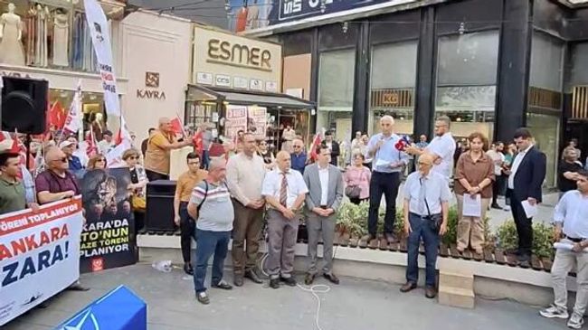 Марш против саммита НАТО в Анкаре