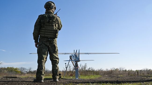 Боевая работа операторов БПЛА в зоне СВО