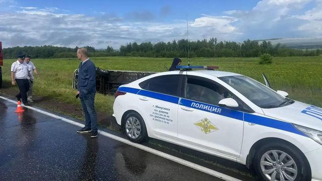 На месте ДТП с автобусом в Красноярском крае