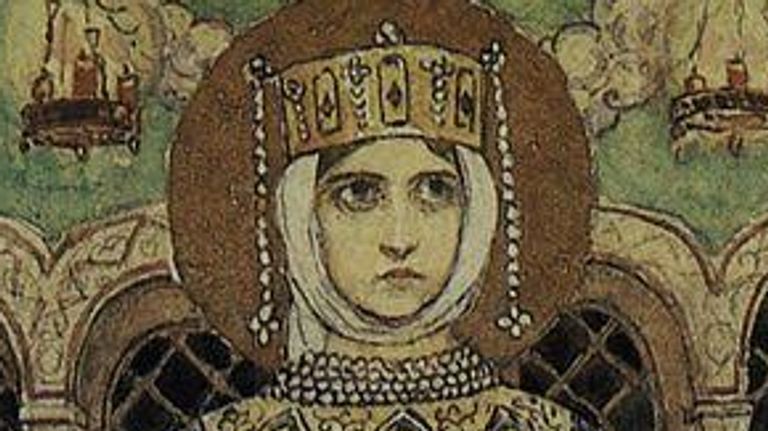 Княгиня Евдокия, эскиз Виктора Васнецова