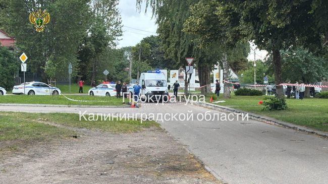 На месте ДТП в Калининграде