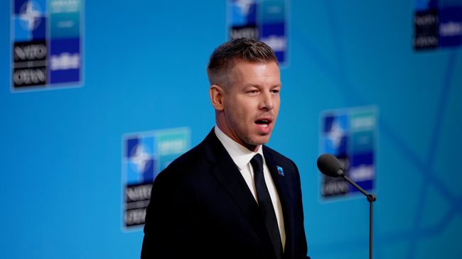 Премьер-министр Венгрии Петер Мадьяр во время саммита НАТО в Анкаре