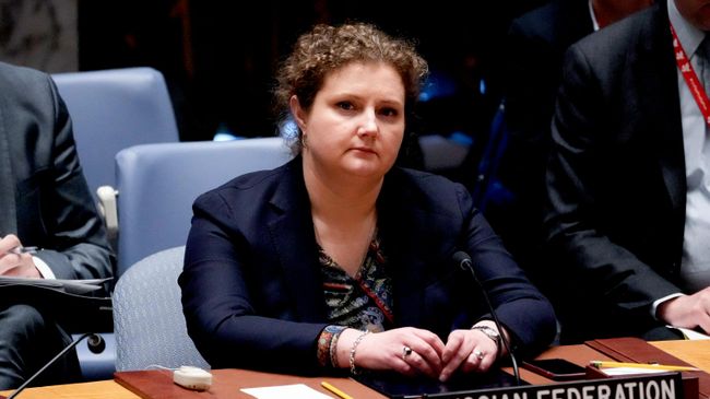 Исполняющая обязанности постпреда РФ при ООН Анна Евстигнеева