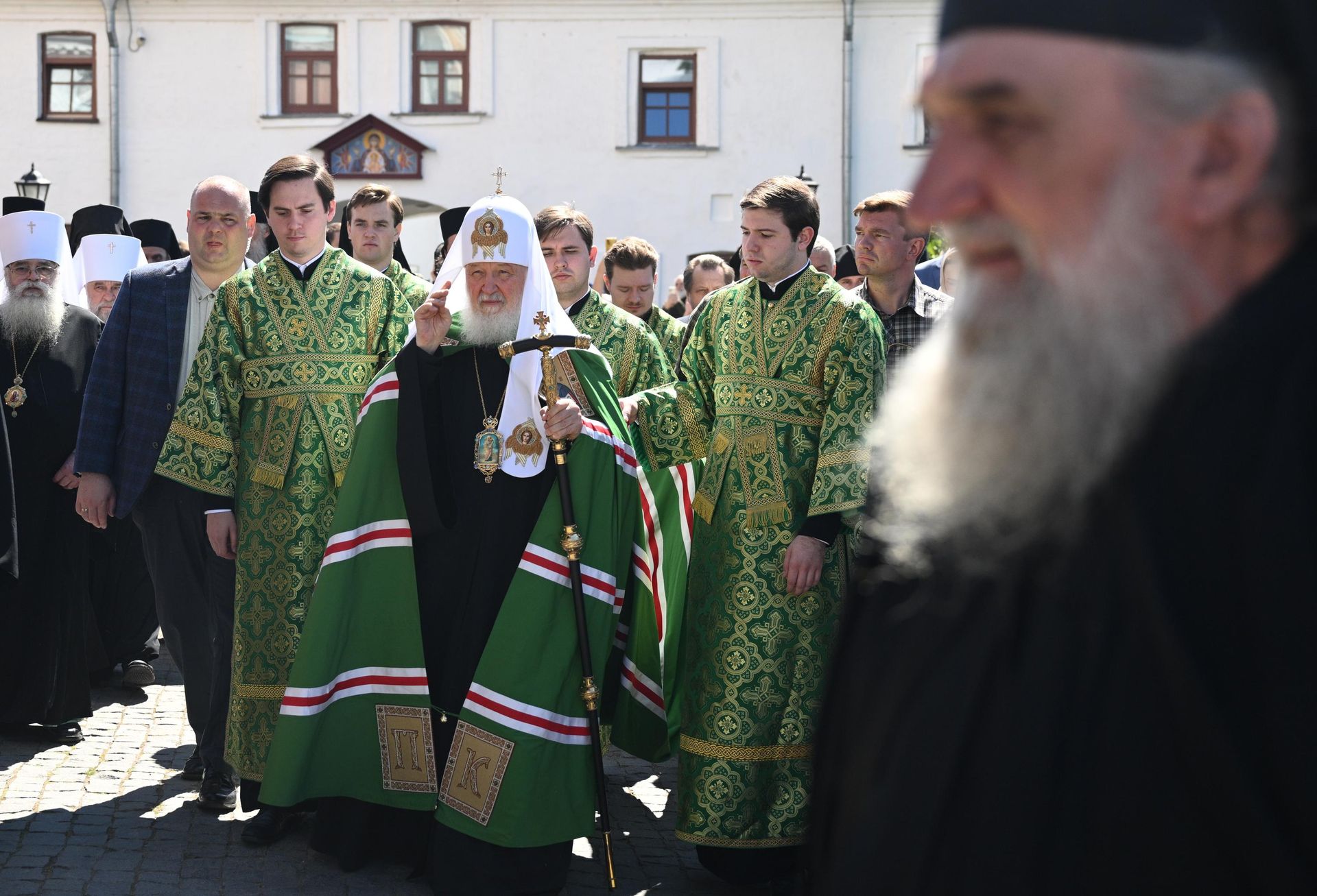 Патриарх Московский и всея Руси Кирилл во время посещения Спасо-Преображенского Валаамского ставропигиального монастыря Патриарх Московский и всея Руси Кирилл во время посещения Спасо-Преображенского Валаамского ставропигиального монастыря - РИА Новости, 1920, 10.07.2026