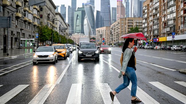 Дождь в Москве