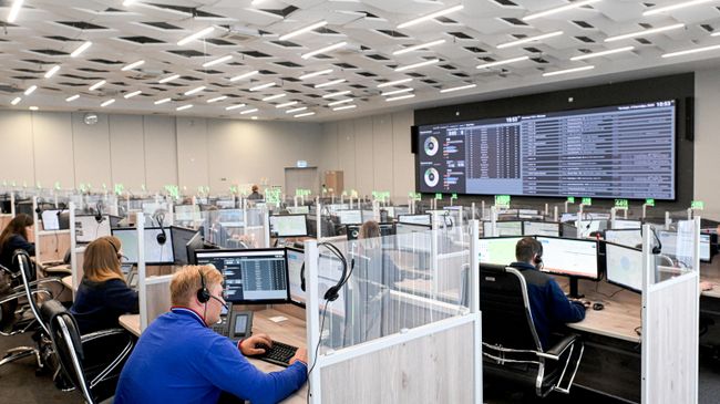 Работа центра службы 112