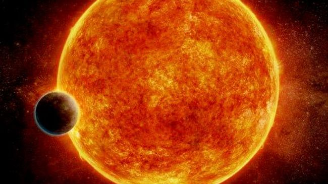 Художественное изображение каменистой экзопланеты LHS 1140b