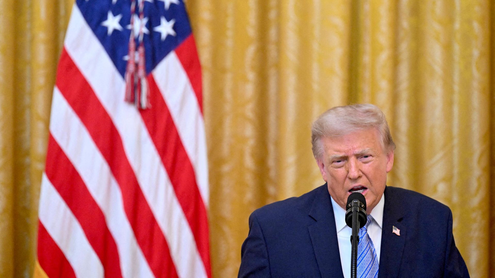 Президент США Дональд Трамп во время обращения к нации в Белом доме в Вашингтоне. 16 июля 2026 Президент США Дональд Трамп во время обращения к нации в Белом доме в Вашингтоне. 16 июля 2026 - РИА Новости, 1920, 17.07.2026