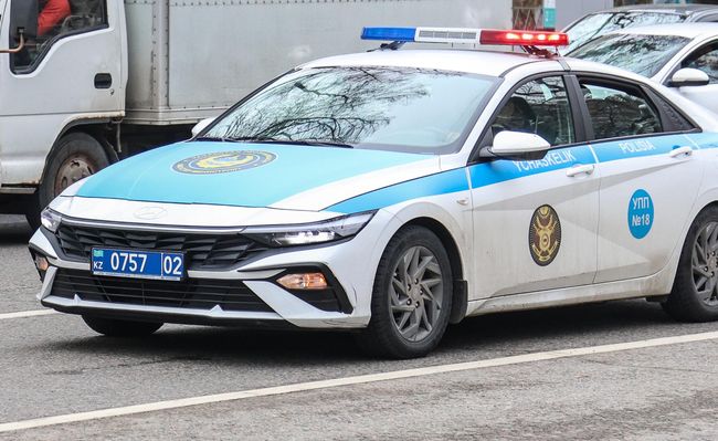 Автомобиль полиции в Казахстане