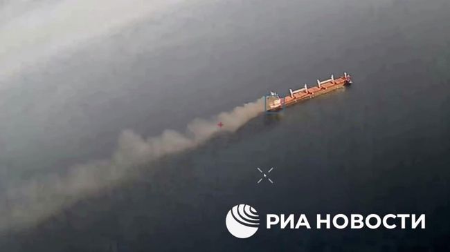 ВС России поразили сухогруз, перевозивший грузы для ВСУ, в районе острова Змеиный