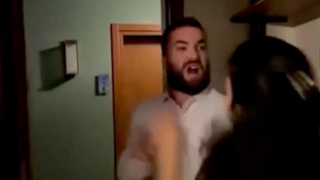Кадр видео конфликта в Кахетии