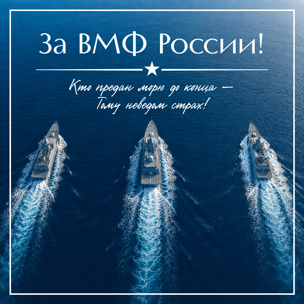 Дизайнерская открытка на День ВМФ со стихами, оригинальные поздравления и пожелания - РИА Новости, 1920, 22.07.2026