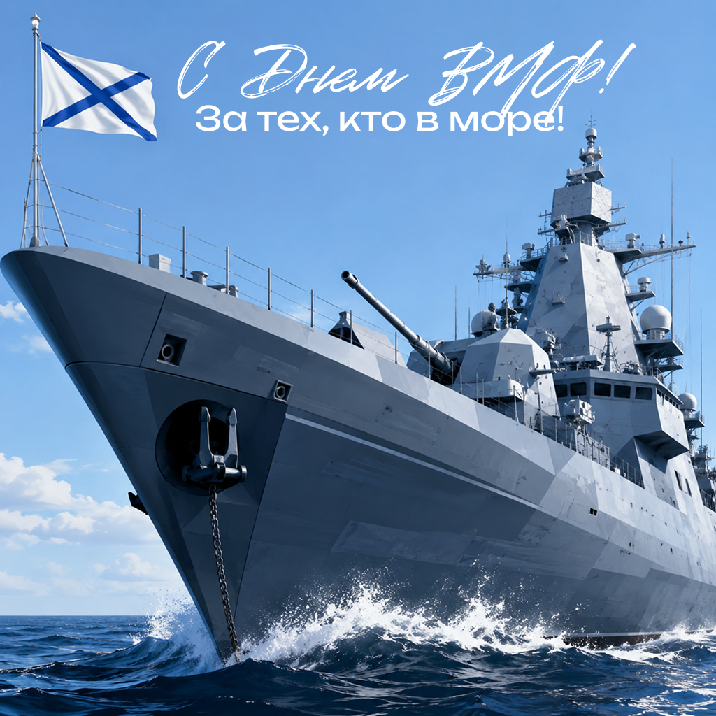 Мощная открытка на День Военно-Морского Флота, брутальные слова поздравления и пожелания - РИА Новости, 1920, 22.07.2026