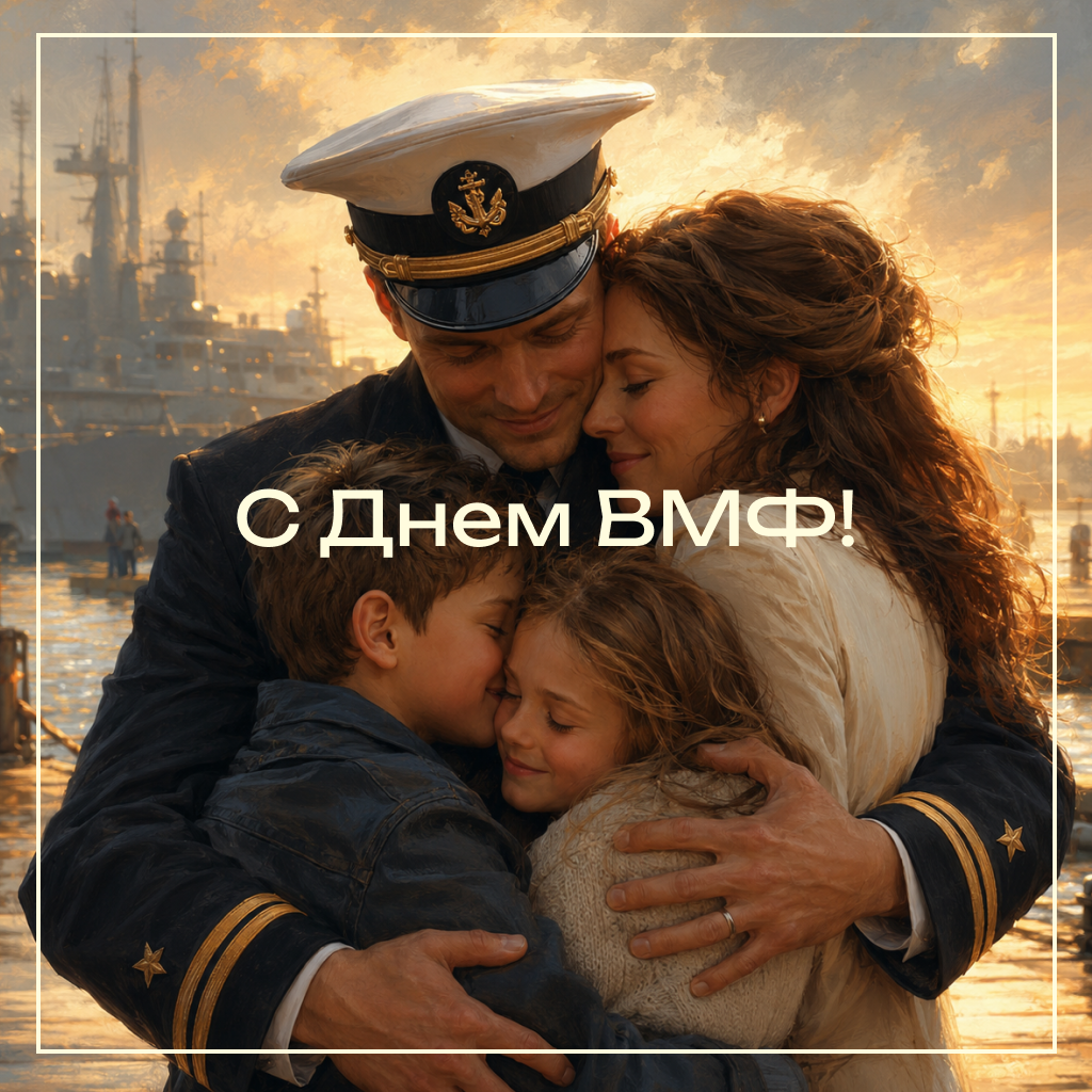 Эмоциональная открытка на День ВМФ Встреча из похода, теплые слова любви, поздравления и пожелания - РИА Новости, 1920, 22.07.2026