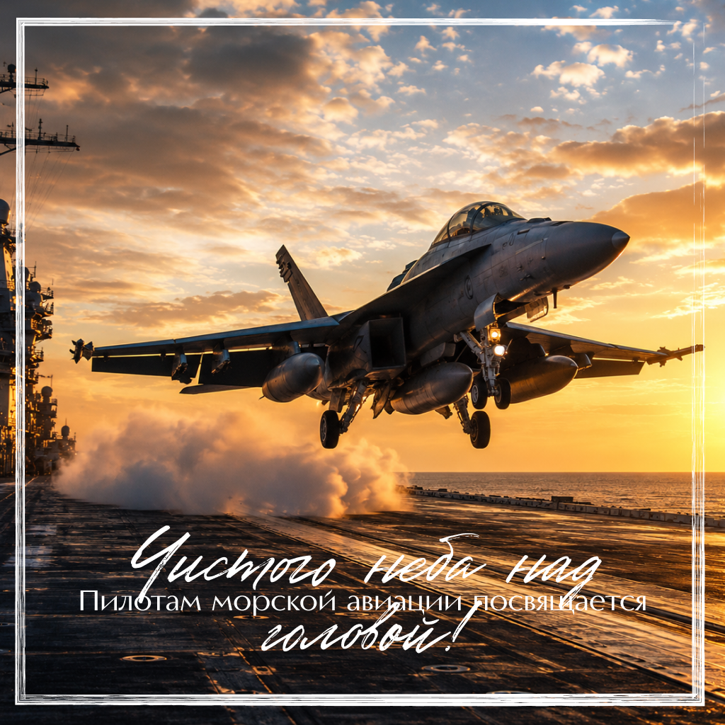 Высотная открытка на День Военно-Морского Флота авиации, гордые слова поздравления, пожелания чистого неба - РИА Новости, 1920, 22.07.2026