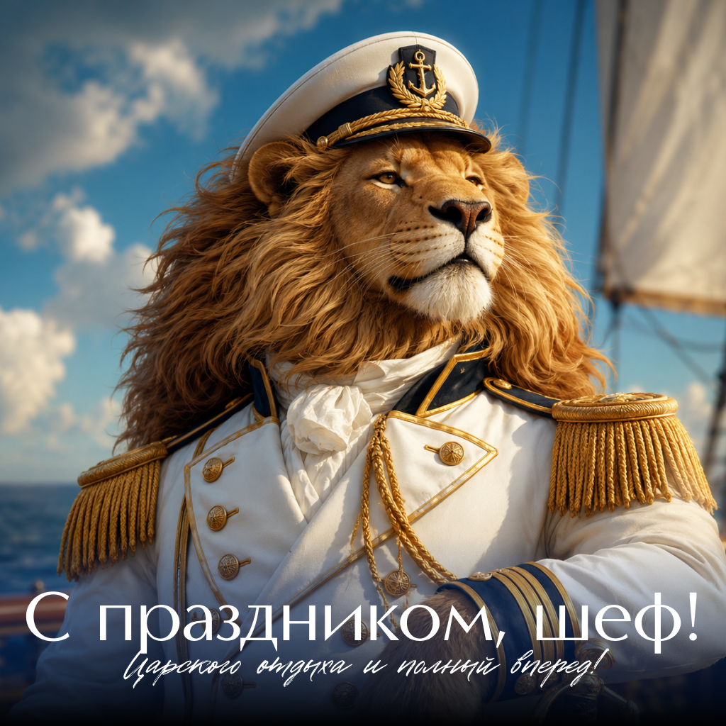 Шутливая открытка на День Военно-Морского Флота начальнику, царские слова поздравления и пожелания - РИА Новости, 1920, 22.07.2026