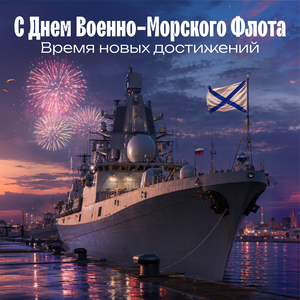 Эстетичная открытка на День Военно-Морского Флота на рассвете, поэтичные слова поздравления и пожелания - РИА Новости, 1920, 22.07.2026