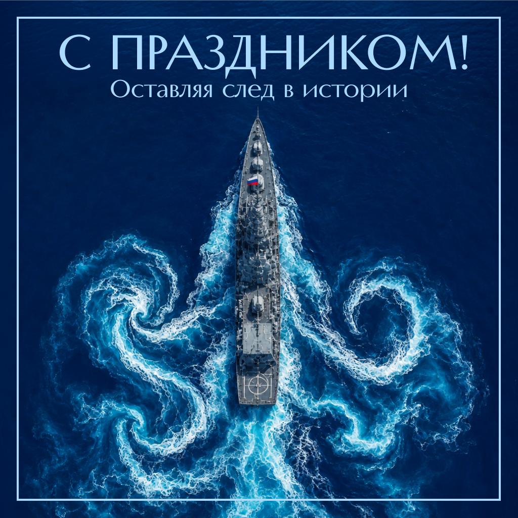 Абстрактная открытка на День ВМФ Вид сверху, завораживающие поздравления, слова и пожелания спокойной воды - РИА Новости, 1920, 22.07.2026