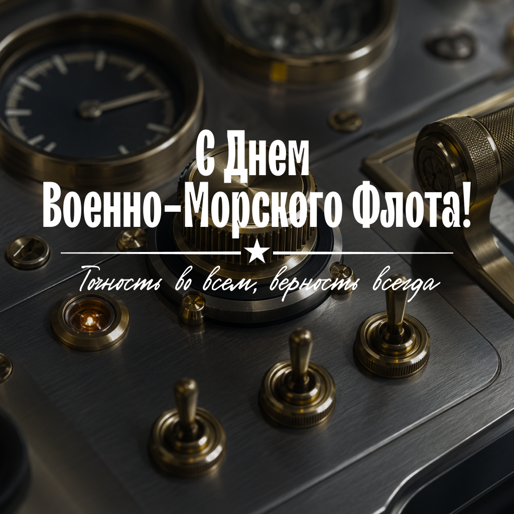 Инженерная открытка на День ВМФ с приборами, точные поздравления, слова признательности и пожелания - РИА Новости, 1920, 22.07.2026