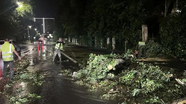 Устранение последствий непогоды в Ростове-на-Дону