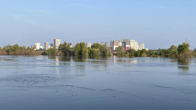 Паводок на реке Туре в Тюменской области
