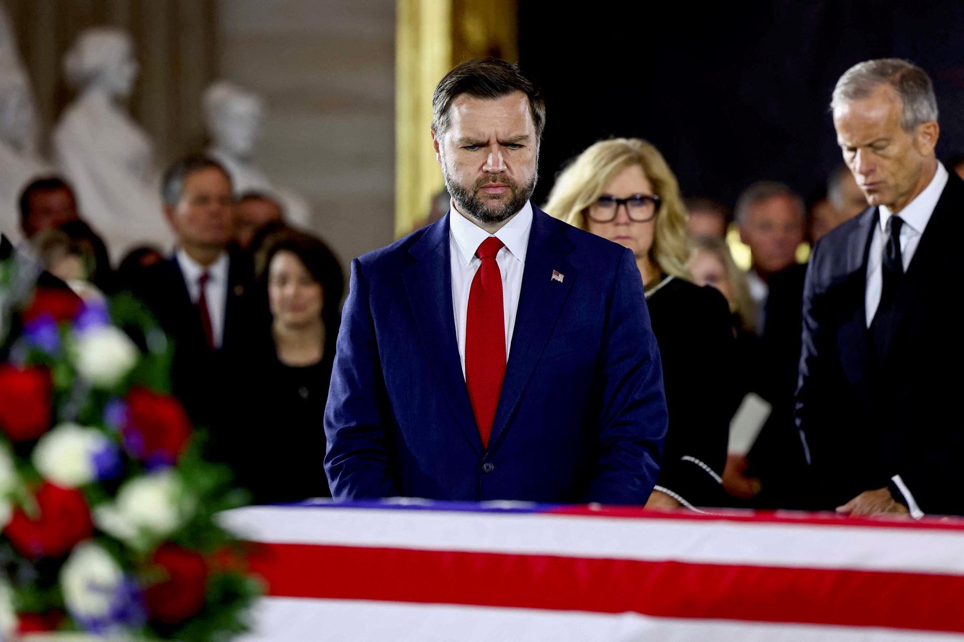 Вице-президент США Джей Ди Вэнс на церемонии прощания с сенатором Линдси Грэмом* - РИА Новости, 1920, 07.08.2026