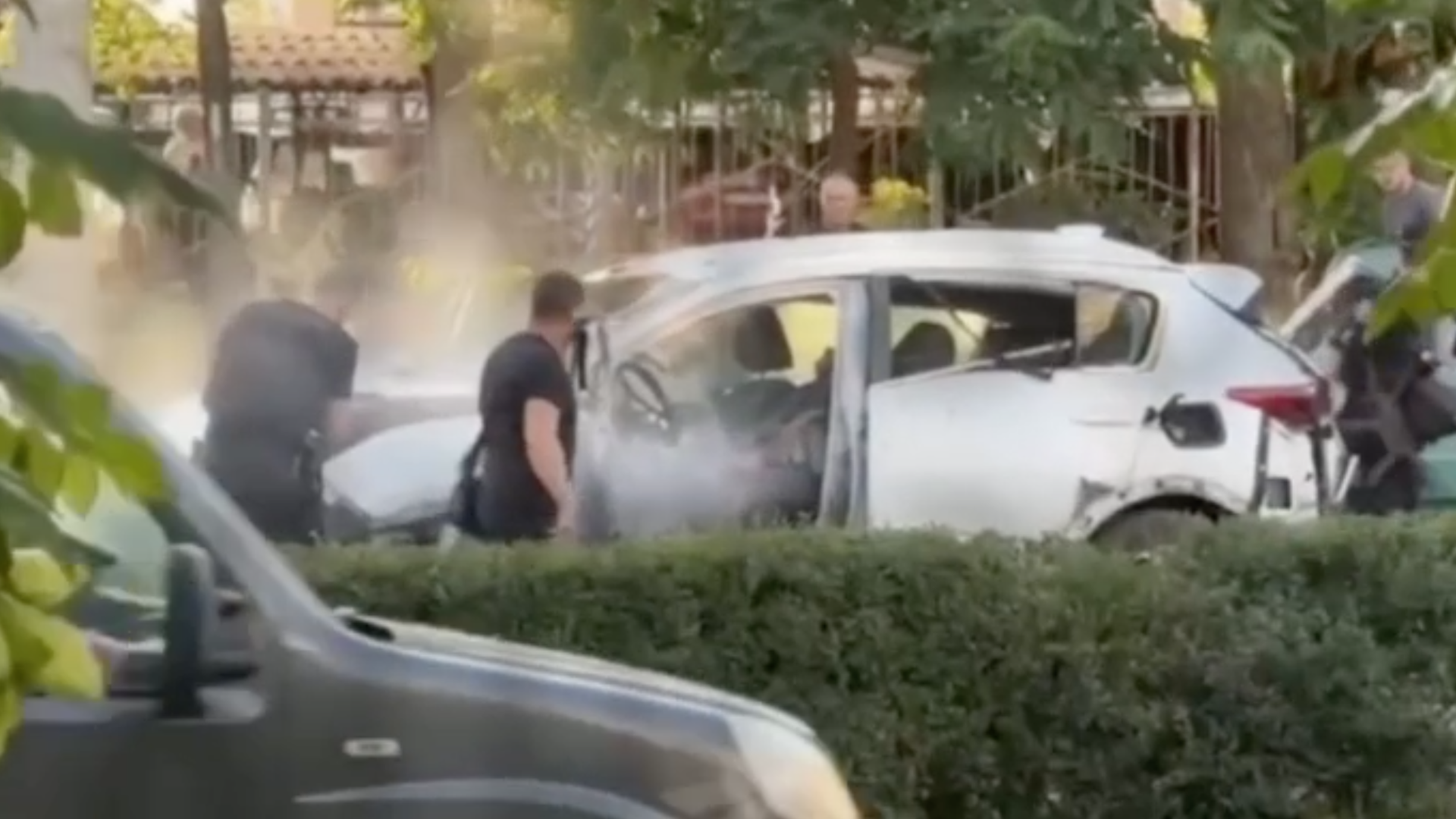 Взорванный автомобиль в Одессе Взорванный автомобиль в Одессе - РИА Новости, 1920, 28.07.2026