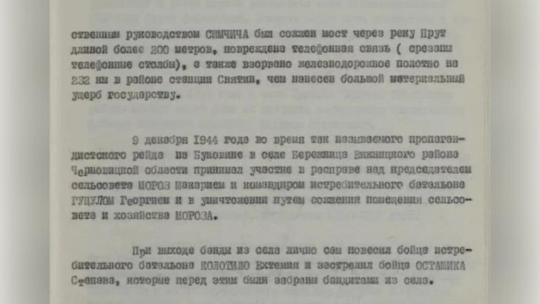 Спецсообщение о результатах следствий по обвинению Симчича Мирослава и Геника Николая