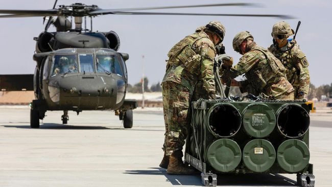 Американские военные на авиабазе Муваффак Салти в Иордании