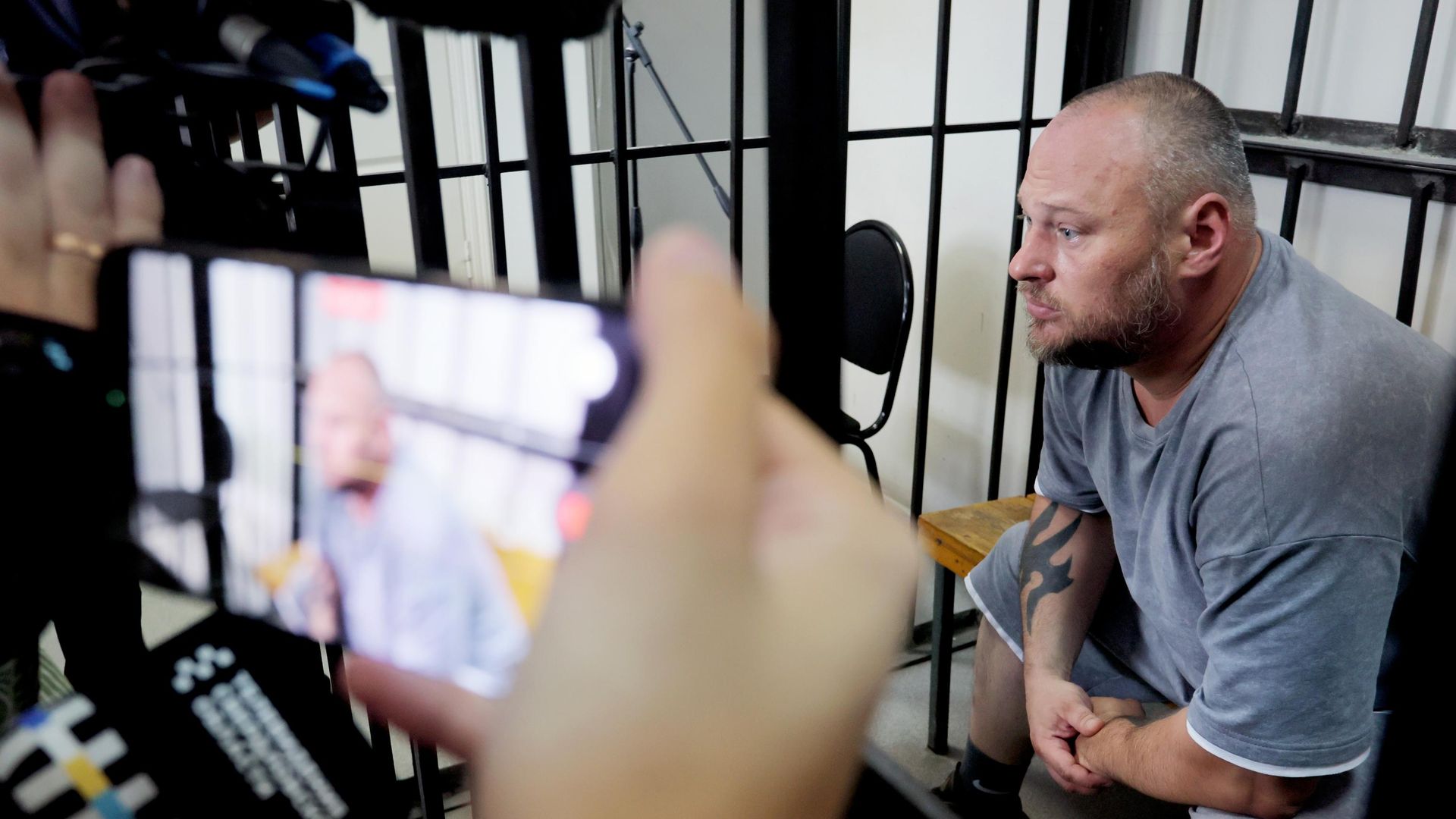 Фигурант по делу об избиении ученого РАН Никиты Зезина, бизнесмен Александр Реверук в Октябрьском районном суде в Екатеринбурге - РИА Новости, 1920, 07.08.2026