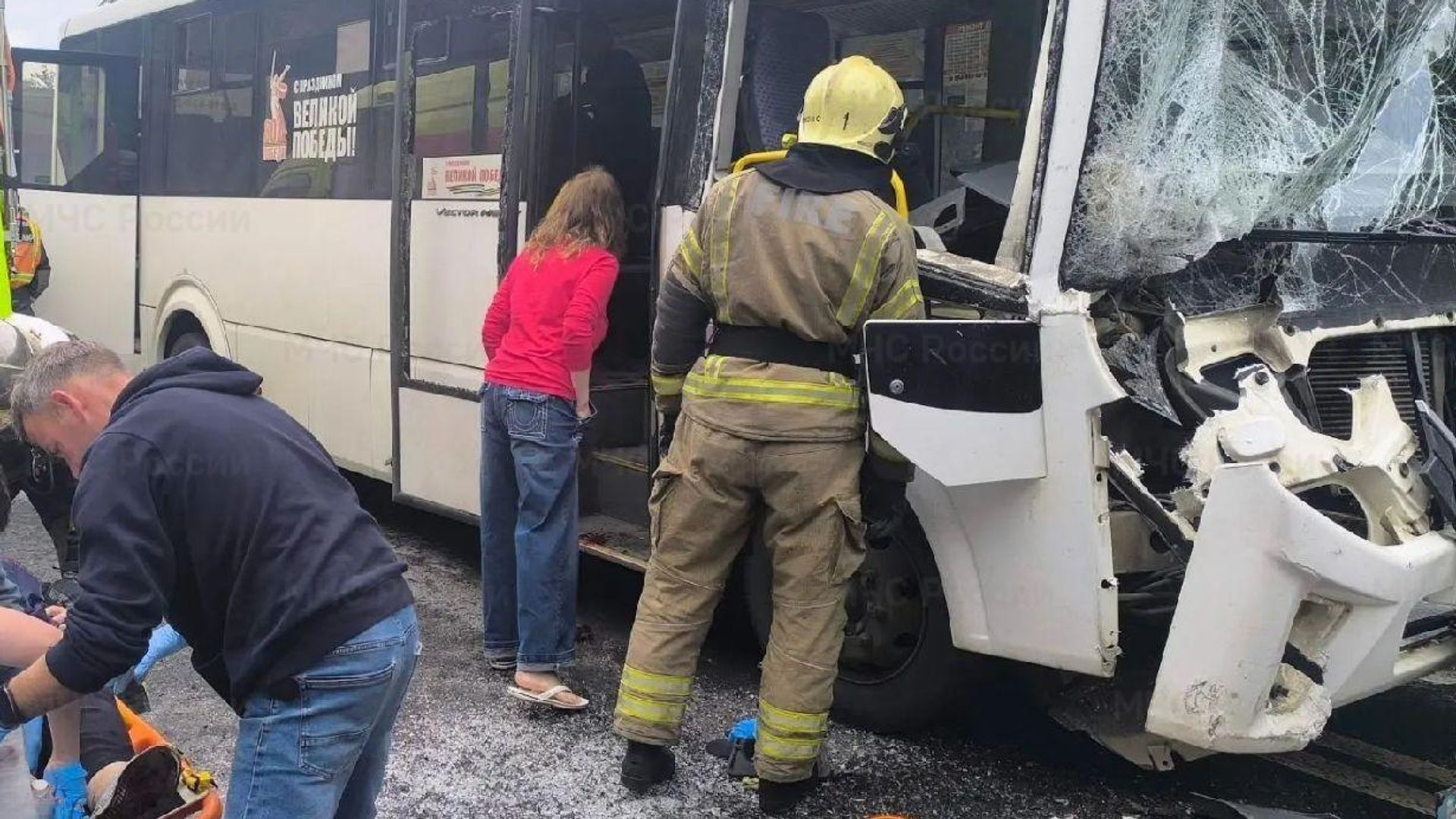 Экстренные службы на месте ДТП с участием автобуса во Владимирской области Экстренные службы на месте ДТП с участием автобуса во Владимирской области - РИА Новости, 1920, 30.07.2026