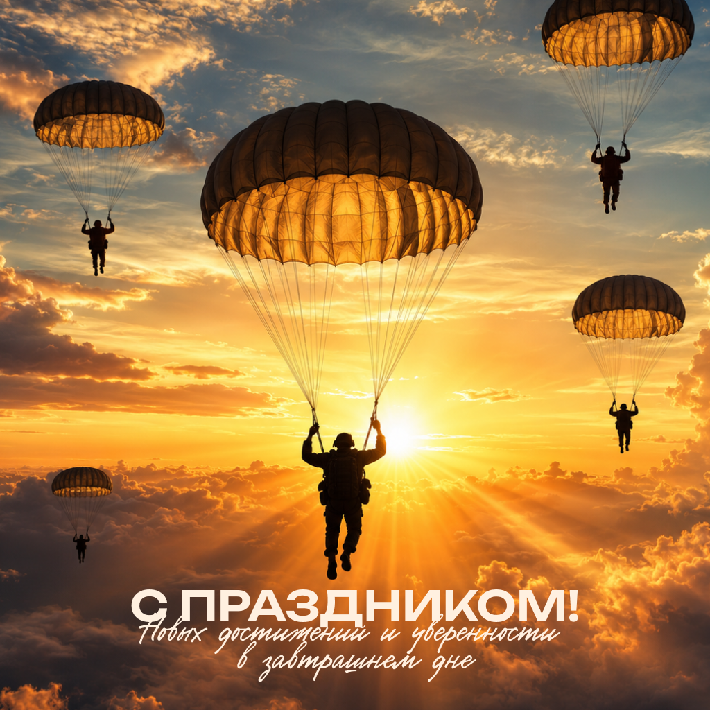 Эффектная открытка с Днем ВДВ: покорителям высоты Эффектная открытка с Днем ВДВ: покорителям высоты - РИА Новости, 1920, 30.07.2026