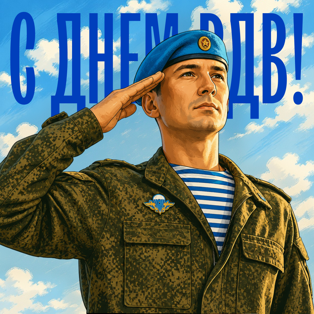 Поздравительная открытка с Днем ВДВ: мужество, которое вдохновляет Поздравительная открытка с Днем ВДВ: мужество, которое вдохновляет - РИА Новости, 1920, 30.07.2026