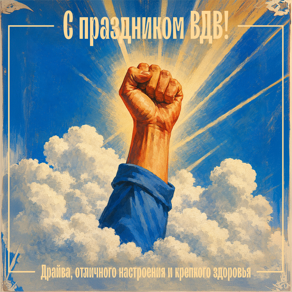 Яркая открытка с Днем ВДВ: поздравим наших парней Яркая открытка с Днем ВДВ: поздравим наших парней - РИА Новости, 1920, 30.07.2026