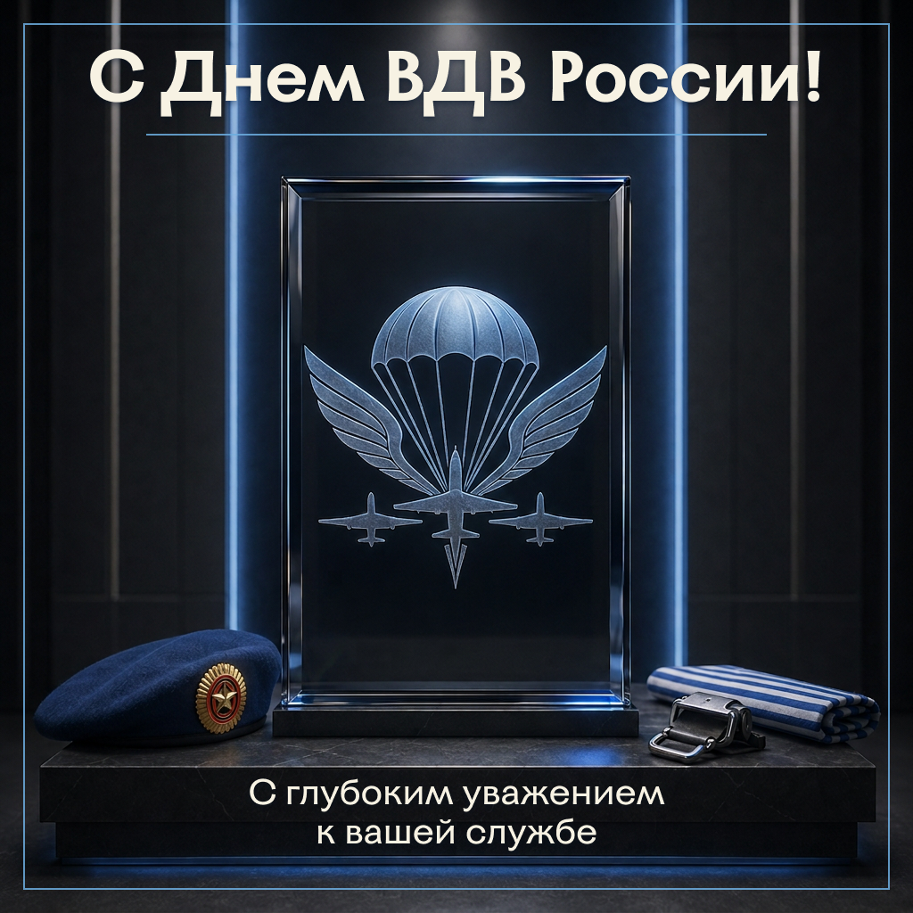 Официальная открытка с Днем ВДВ — с уважением к службе Официальная открытка с Днем ВДВ — с уважением к службе - РИА Новости, 1920, 30.07.2026