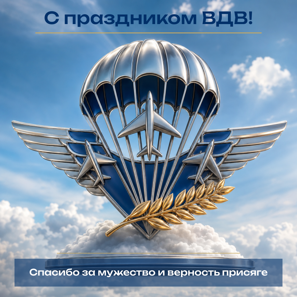 Благодарственная открытка с Днем ВДВ — спасибо за мир! Благодарственная открытка с Днем ВДВ — спасибо за мир! - РИА Новости, 1920, 30.07.2026