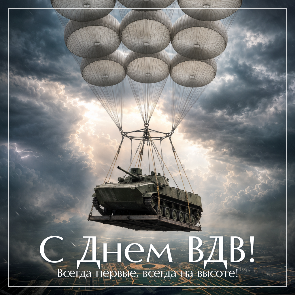 Энергичная открытка с Днем ВДВ: всегда на высоте! Энергичная открытка с Днем ВДВ: всегда на высоте! - РИА Новости, 1920, 30.07.2026