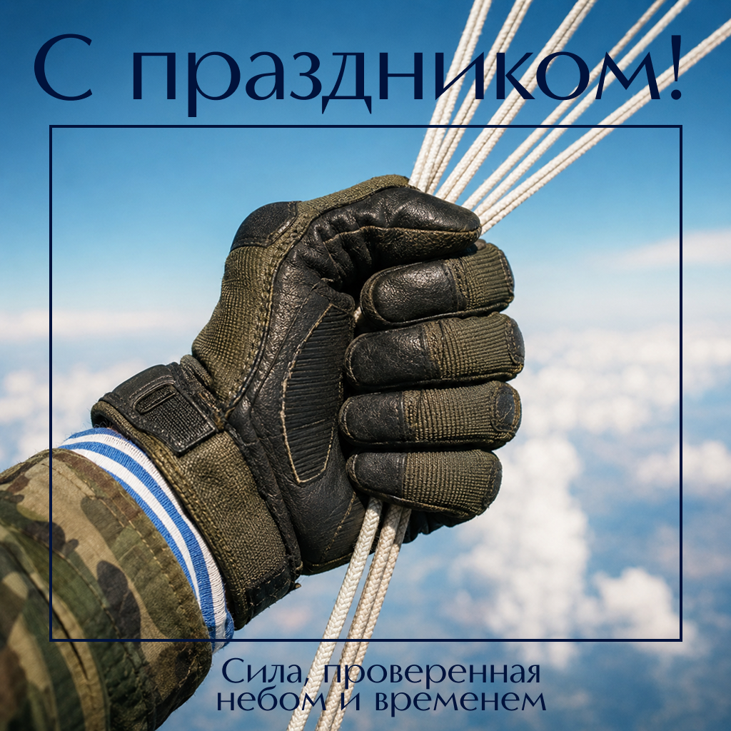 Открытка с Днем ВДВ: символ силы наших десантников Открытка с Днем ВДВ: символ силы наших десантников - РИА Новости, 1920, 30.07.2026