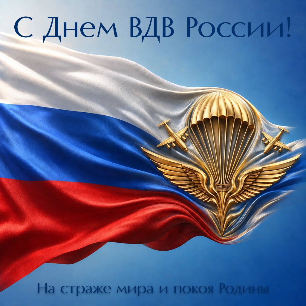 Патриотичная открытка с Днем ВДВ — за Россию! Патриотичная открытка с Днем ВДВ — за Россию! - РИА Новости, 1920, 30.07.2026