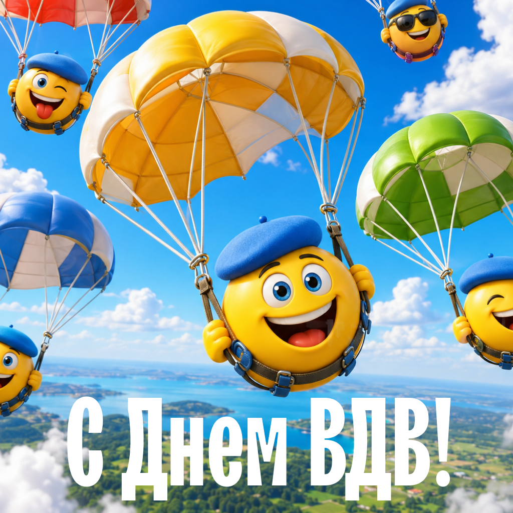 Позитивная открытка с Днем ВДВ — десантный юмор Позитивная открытка с Днем ВДВ — десантный юмор - РИА Новости, 1920, 30.07.2026