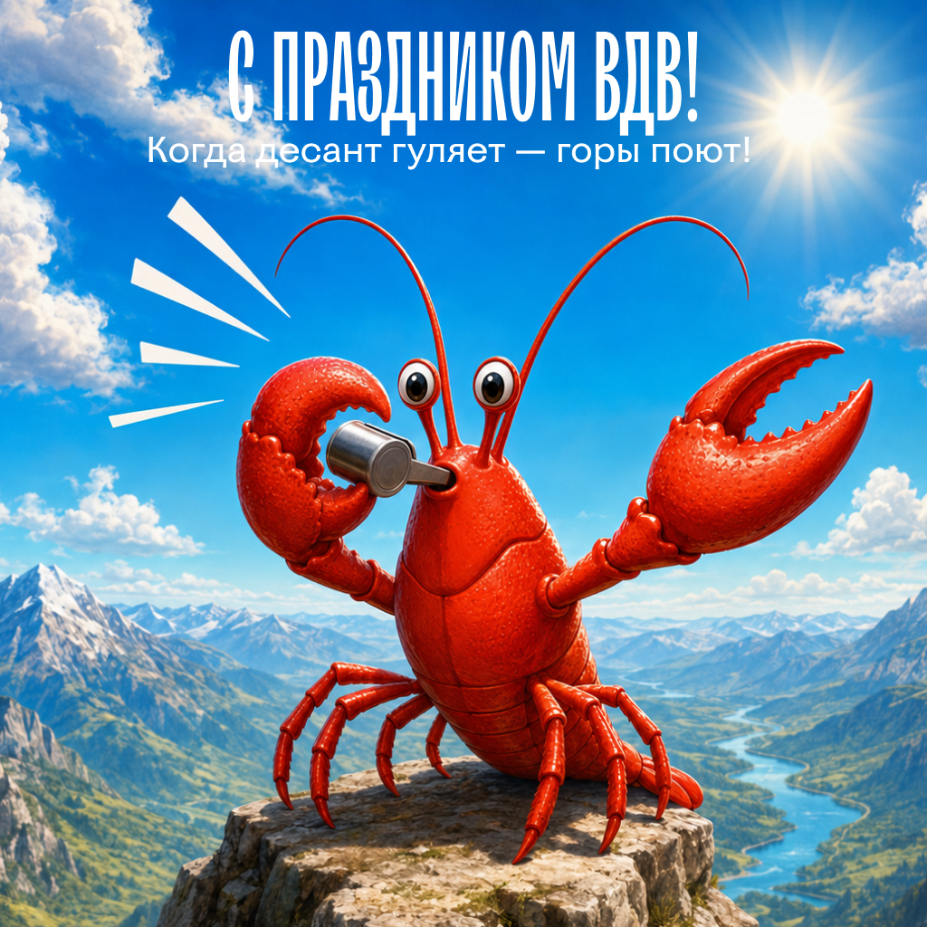 Забавная открытка с Днем ВДВ — народные традиции Забавная открытка с Днем ВДВ — народные традиции - РИА Новости, 1920, 30.07.2026
