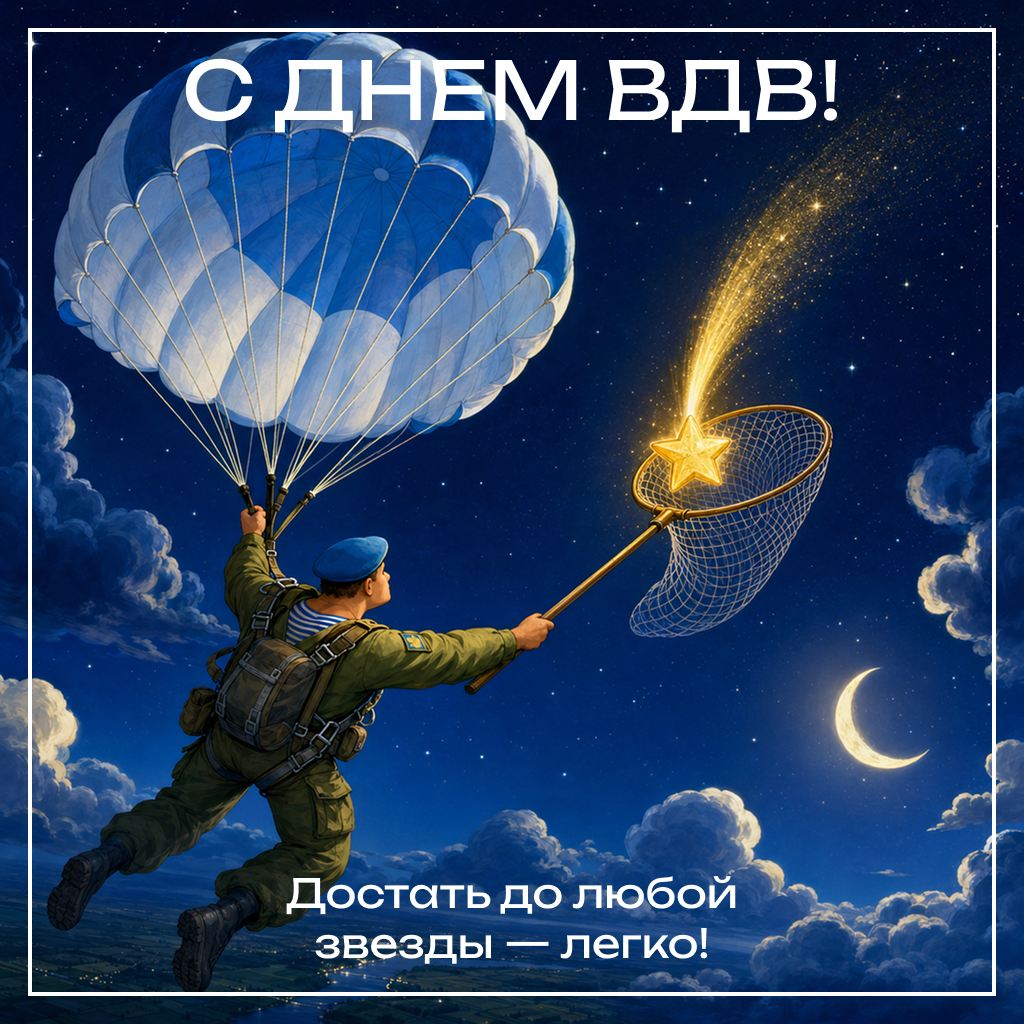 Волшебная открытка с Днем ВДВ — исполняем желания! Волшебная открытка с Днем ВДВ — исполняем желания! - РИА Новости, 1920, 30.07.2026