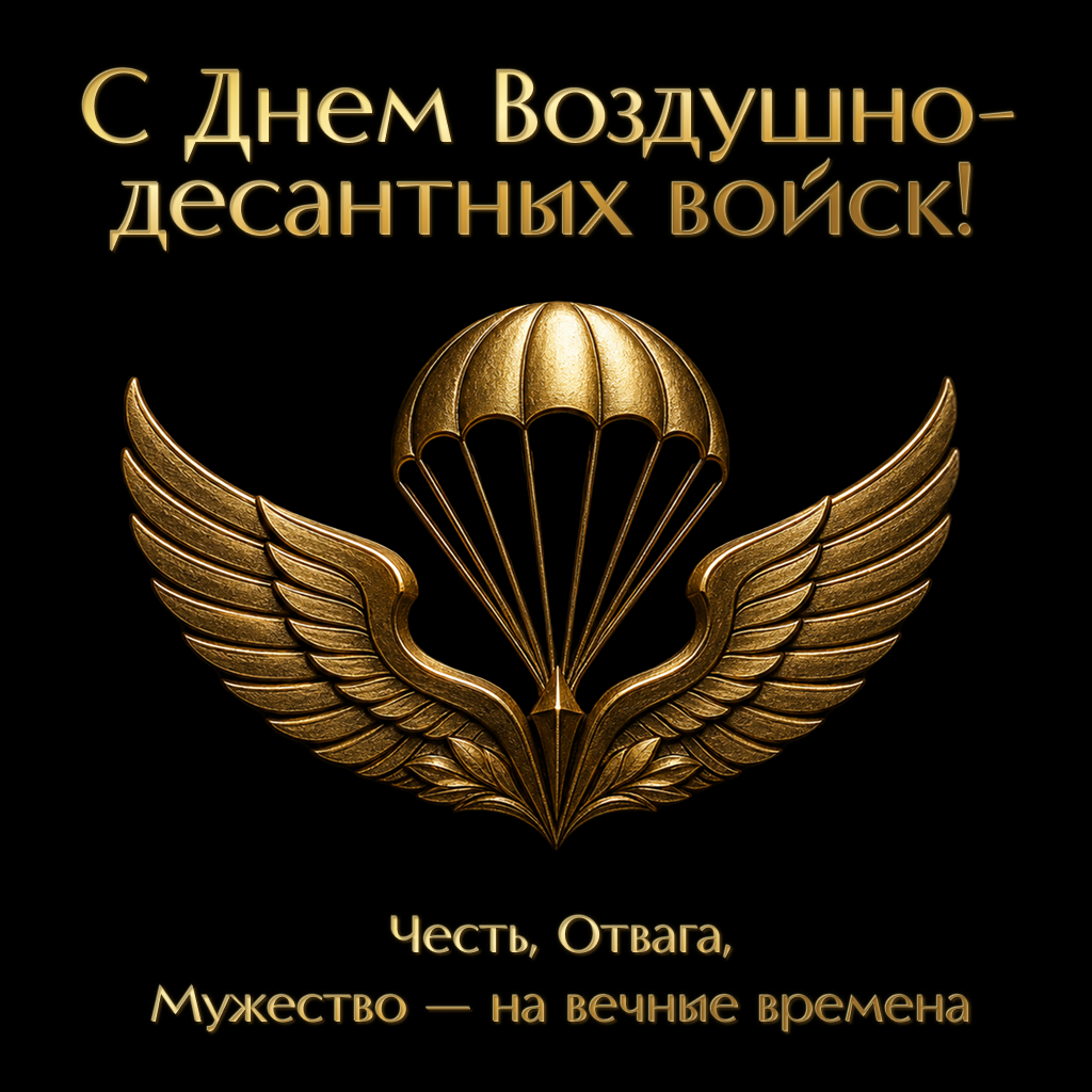 Почетная открытка с Днем ВДВ — гордость России! Почетная открытка с Днем ВДВ — гордость России! - РИА Новости, 1920, 30.07.2026