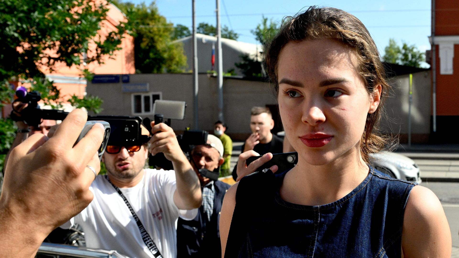 Блогер Софья Вершинина (Соня Мармеладова) перед оглашением приговора в Мещанском районном суде Москвы - РИА Новости, 1920, 31.07.2026