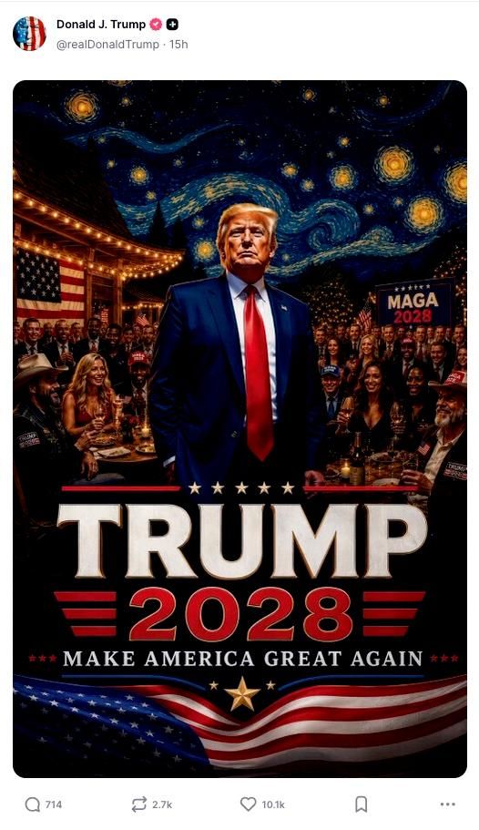 Пост Дональда Трампа в соцсети Truth Social Пост Дональда Трампа в соцсети Truth Social - РИА Новости, 1920, 02.08.2026