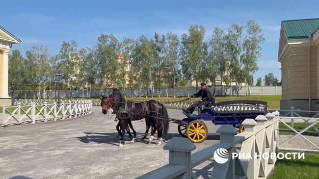 Русская тройка в кинопарке Москино
