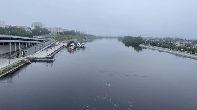 Вода в реке Тура на территории Тюмени пошла на спад 