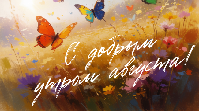 Открытки Доброго утра августа!