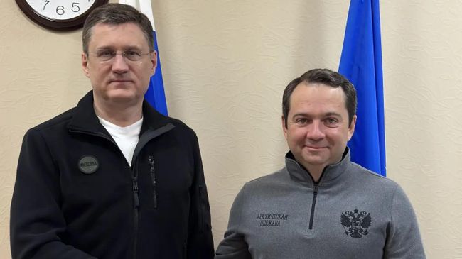 Вице-премьер РФ Александр Новак и губернатор Мурманской области Андрей Чибис