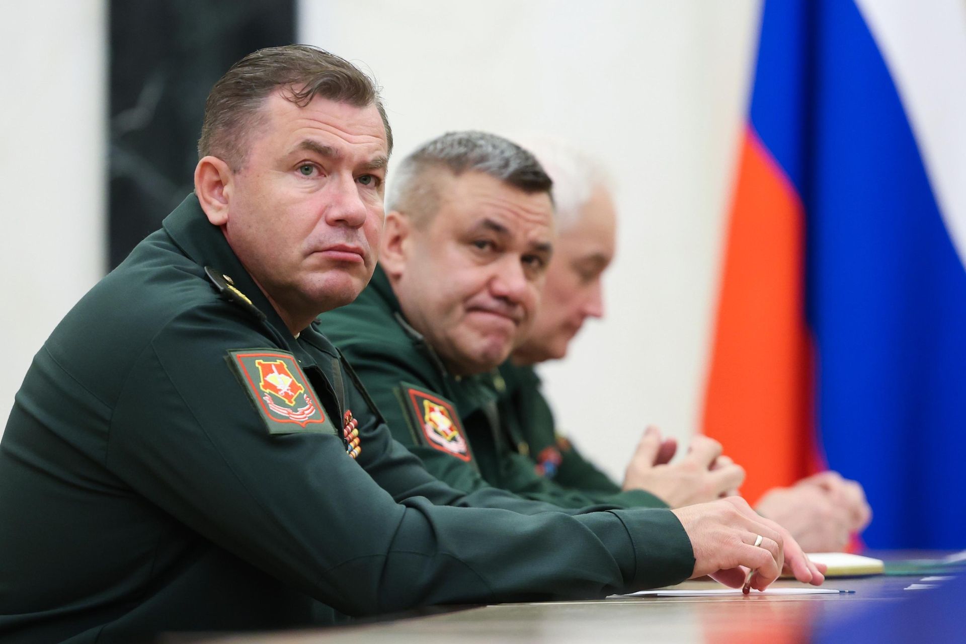 Денис Лямин и Валерий Солодчук во время встречи с президентом России Владимиром Путиным Денис Лямин и Валерий Солодчук во время встречи с президентом России Владимиром Путиным - РИА Новости, 1920, 05.08.2026